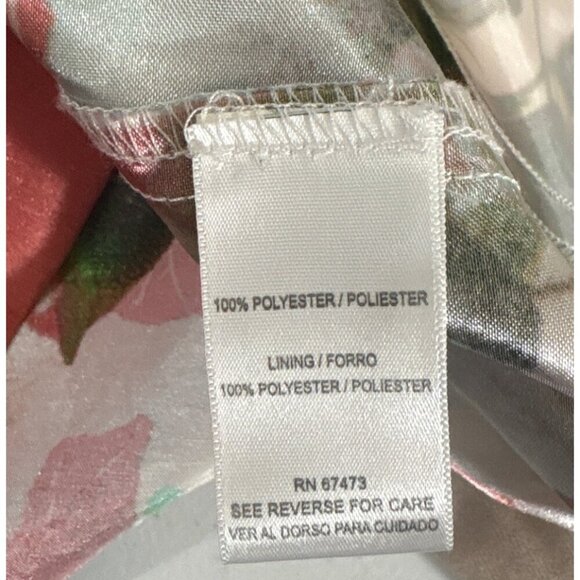 Julian Taylor NY Womens Dress Sz 6 Floral‎ A-Line Dress With Belt, Pockets Scoop - Picture 7 of 7